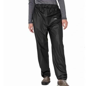 NEW HELLY HANSEN Black Voss Windproof Waterproof Rain Pants XS NWT